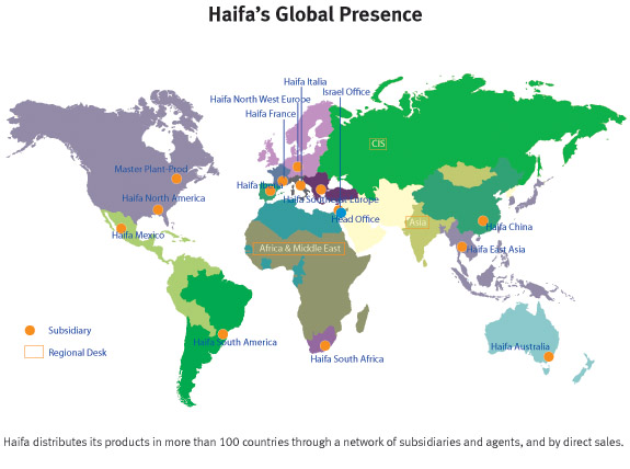 Haifa Group - Haifa’s Global Presence | Haifa Chemicals Ltd.