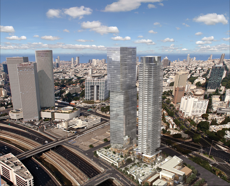 Israel Canada Ltd. - Midtown Project, Central Tel-Aviv | For illustrative purposes only