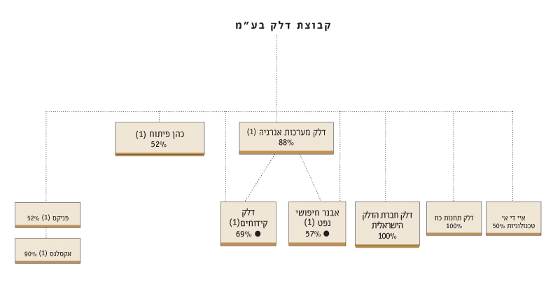 קבוצת דלק בע"מ - עץ מבנה קבוצת דלק בע"מ - עץ מבנה