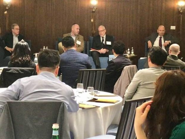 Greenberg Traurig, P.A. - Greenberg Traurig Sponsors 2019 OurCrowd Global Investors Summit | Picture: Barry Schindler, Adam Snukal, Bob Grossman and Ephraim Schmeidler at the “Building Your Company for the Future” event.