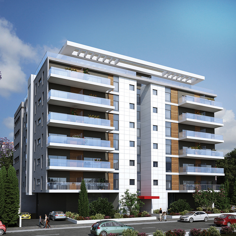 V5 Architects - 8 story apartment building in Givatayim