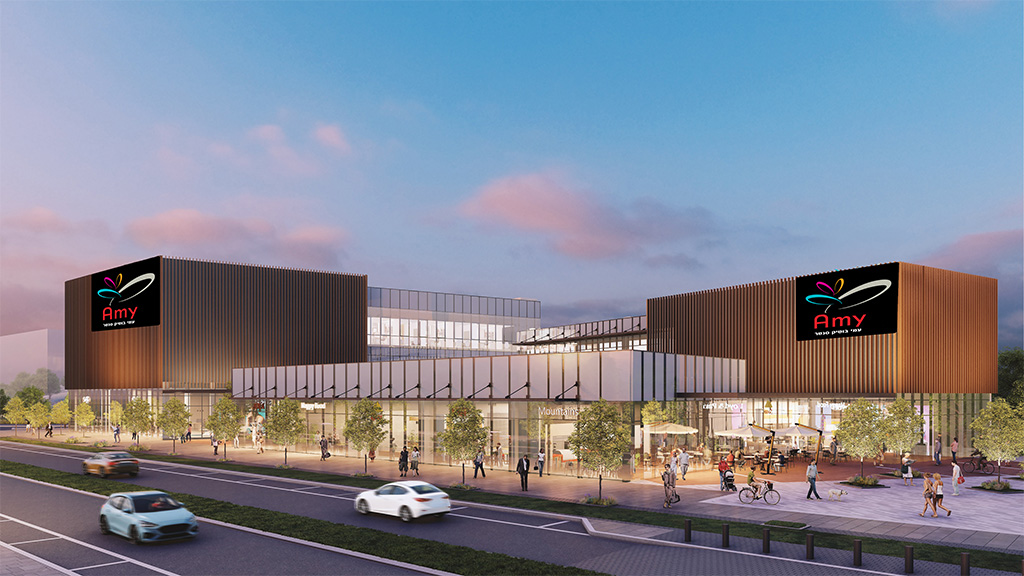Amy Group - Architectural Rendering - Amy Boutique Center, Tirat HaCarmel
