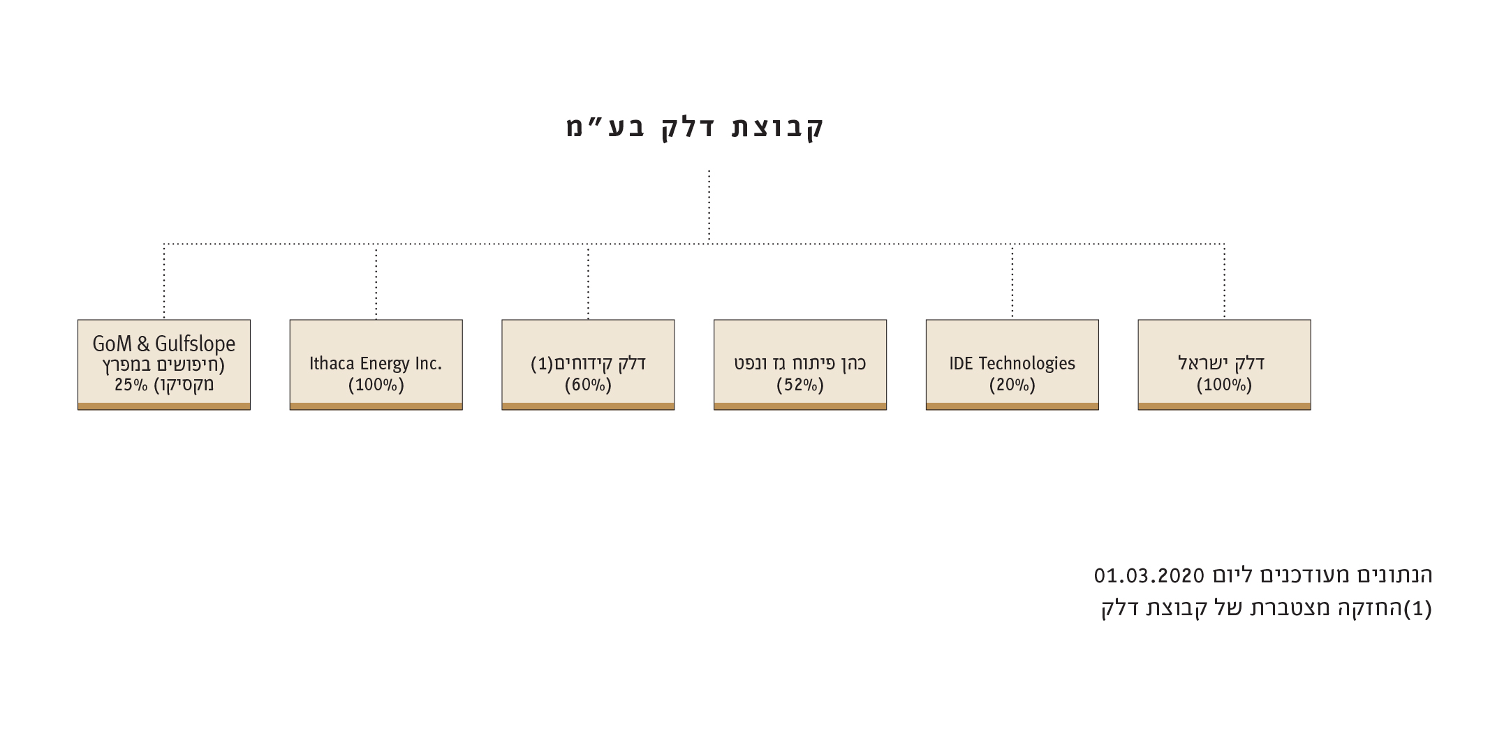 קבוצת דלק בע"מ - עץ מבנה קבוצת דלק בע"מ - עץ מבנה