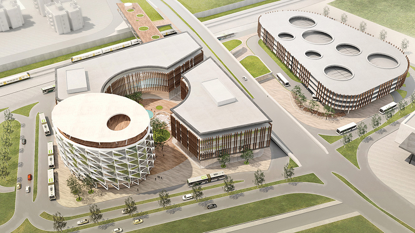 Auerbach Halevy Architects & Engineers Ltd. - Krayot-Kordani Transportation Complex, Kiryat Motzkin