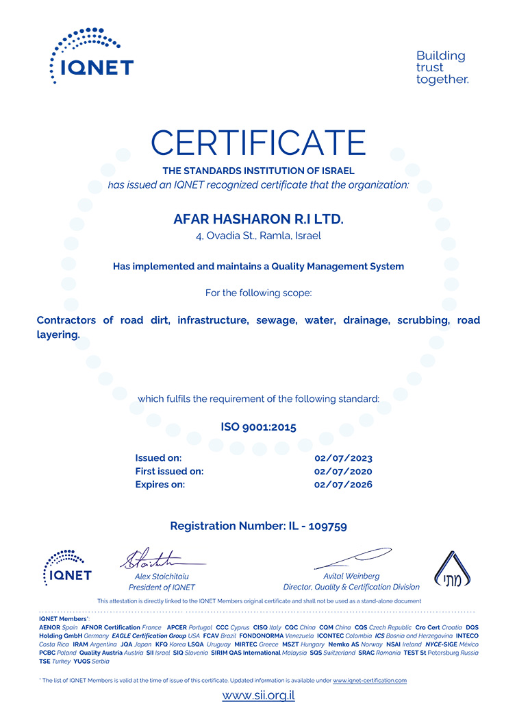 Afar Hasharon R.I. Ltd. - 13