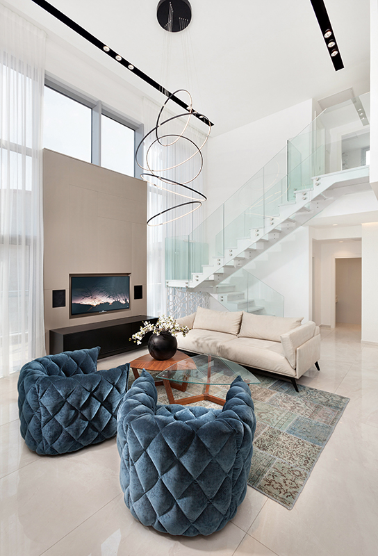 Yossi Avrahami Civil Engineering Works Ltd. - Turquoise-Haifa, Penthouse (Designer: Racheli Yaish)