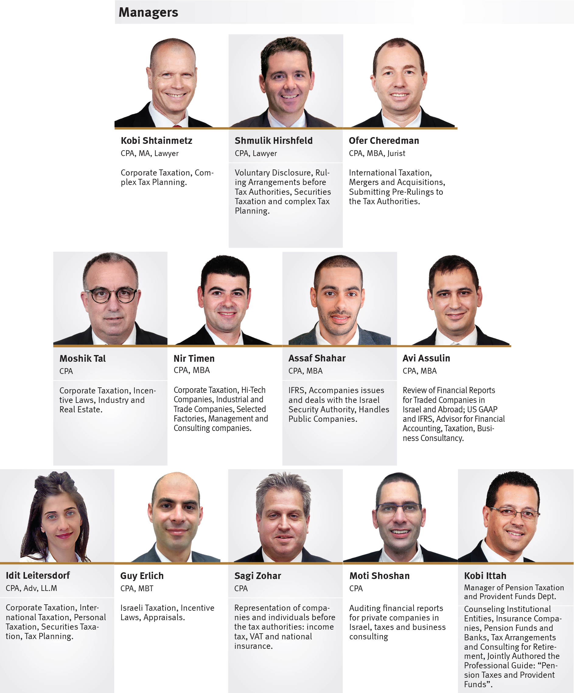 UHY Shtainmetz Aminoach & Co., CPA - Management Profile
