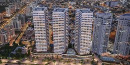 ערן מבל ארכיטקטורה ובינוי ערים  בע"מ - מתחם מגורים ומסחר, חדרה
