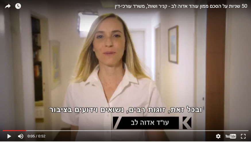 קניר ושות', משרד עורכי-דין - 50 שניות על הסכם ממון